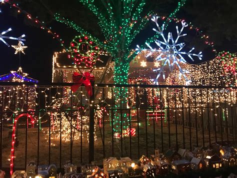 Frisco christmas lights - 3601 Brookshire Drive, Plano. 3. Walnut Street. Christmas light enthusiasts are welcome to walk through a glittering tunnel of lights and look at hundreds of miniature houses along with huge inflatable characters! 6942 Walnut Street, Frisco. 4.